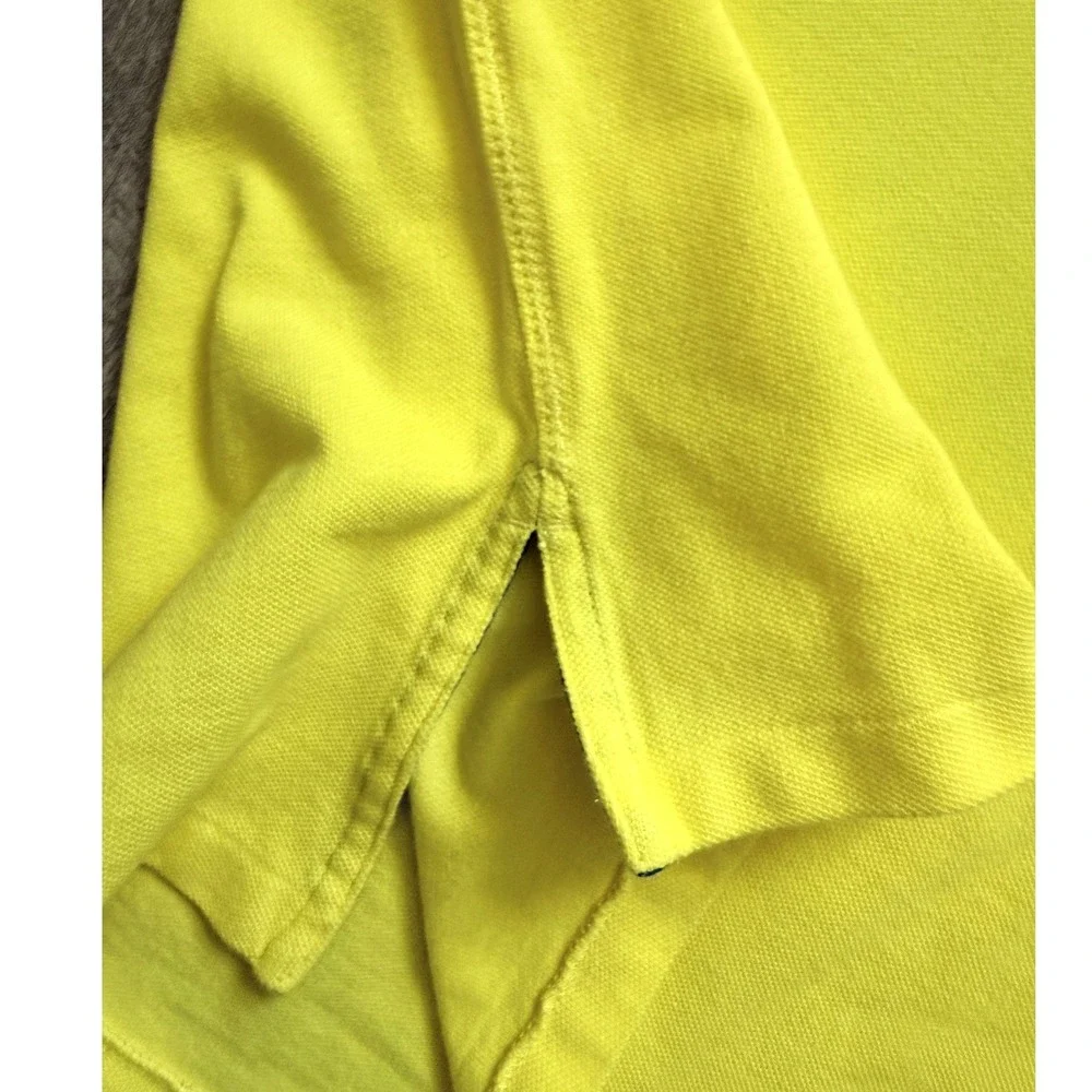 Polo Ralph Lauren Yellow Nautical Flag Crest Polo Shirt Custom Fit Men's L
